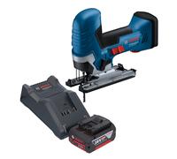 Bosch GST 18V-125 S Professional Scie sauteuse sans fil 18 V 125 mm Brushless + 1x batterie 4,0 Ah + chargeur