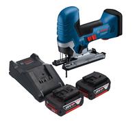 Bosch GST 18V-125 S Professional Scie sauteuse sans fil 18 V 125 mm Brushless + 2x batterie 5,0 Ah + chargeur