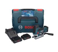 Bosch GST 18V-155 SC Professional Scie sauteuse 18 V (06015B0002) + 2x Batteries ProCORE 4,0 Ah + Chargeur + L-Boxx