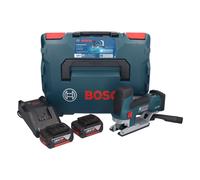 Bosch GST 18V-155 SC Professional Scie sauteuse sans fil 18 V + 2x batterie 5,0 Ah + chargeur + L-Boxx