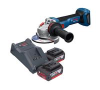 Bosch GWS 18V-11 Professional Meuleuse angulaire sans fil 18 V 125 mm + 2x batterie 4,0 Ah + chargeur