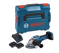 Bosch GWS 18V-15 PSC Professional Meuleuse angulaire sans fil 18 V 125 mm BITURBO Brushless + 2x batterie ProCORE 4,0 Ah + chargeur + L-Boxx
