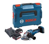 Bosch GWS 18V-15 PSC Professional Meuleuse angulaire sans fil 18 V 125 mm BITURBO Brushless + 2x batterie 5,0 Ah + chargeur + L-Boxx