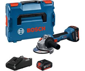 BOSCH GWS 18V-8 PROFESSIONAL Meuleuse angulaire sans fil, 2x 4,0 Ah, L-BOXX 136 06019N9002