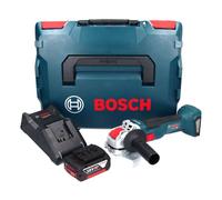Bosch GWX 18V-10 Meuleuse d'angle sans fil Professional 18 V 125 mm X-LOCK Brushless + 1x Batterie 5,0 Ah + Chargeur + L-Boxx