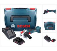 Bosch GWX 18V-10 Professional Meuleuse d'angle sans fil 18 V 125 mm X-LOCK Brushless + 1x Batterie ProCORE 4,0 Ah + Chargeur + L-Boxx