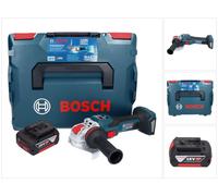 Bosch GWX 18V-15 SC Professional Meuleuse angulaire sans fil 18 V 125 mm BITURBO X-LOCK + 1x batterie 5,0 Ah + L-BOXX - sans chargeur