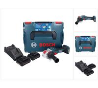 Bosch GWX 18V-15 SC Professional Meuleuse angulaire sans fil 18 V 125 mm BITURBO X-LOCK + 2x batterie ProCORE 4,0 Ah + chargeur + L-BOXX