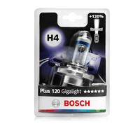 Ampoule halogène BOSCH H4 Gigalight Plus 120% 12V, 60/55W, 1 pièce