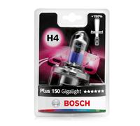Bosch Ampoule halogène H4 Gigalight Plus 150% 12V 60/55W P43t 1 pièce
