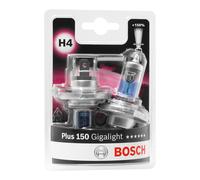 Bosch H4 Plus 150 Gigalight lampes de phare - 12 V 60/55 W P43t - 2 ampoules