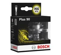 Bosch H4 Plus 90 lampes de phare - 12 V 60/55 W P43t - 2 ampoules