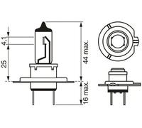 Ampoule, éclairage de virage BOSCH H7 Gigalight Plus 150% 12V, 55W