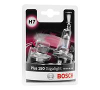 Bosch H7 Plus 150 Gigalight lampes de phare - 12 V 55 W PX26d - 2 ampoules