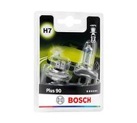 Bosch H7 Plus 90 Ampoule de Phare Halogène, 12 V 55 W, Faisceau Lumineux 90% plus Long - Culot PX26d - Pack de 2 Ampoules de Rechange pour Voiture