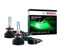 Bosch ≈H8 / H11 / H16 - LED Gigalight - lampe de phare auto - 12V 30W - blanc froid 6000K - Lot de 2 lampes