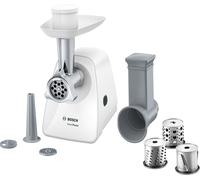 Hachoir a viande - BOSCH - MFW2514W SmartPower - Blanc - moteur bloqué 1500 W - 1.7 kg/mn - 2 grilles de hachoir - râpeur/éminceur