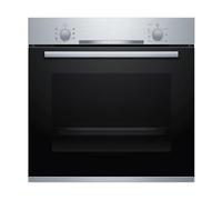 Bosch HBA530BR1 Série 2 Four encastrable 60 x 60 cm, EcoClean Direct, aide au nettoyage, cuisson à air chaud 3D sur 3 niveaux, chauffage rapide