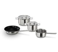 Bosch HEZ9SE040, Batterie de cuisine, 4 pièces, Revêtement anti-adhésif, acier inoxydable