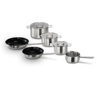 Bosch HEZ9SE060 Topfset, induktionsgeeignet, spülmaschinengeeignet, backofenfest, Literanzeige, 6-teilig, edelstahl
