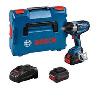 Bosch Professional 18V System boulonneuse sans-fil BITURBO GDS 18V-1050 H (avec clip d’accrochage, 2 batteries ProCORE18V 5.5Ah, chargeur rapide GAL 1880 CV, calage L-BOXX, L-BOXX 136N)