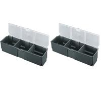 Bosch Home and Garden 1600A016CW Grande boîte à Accessoires (pour boîte de rangement Systembox) (L x B x H) 350 x 105 x 80 mm Gris (Lot de 2)