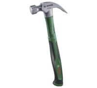 Bosch Marteau arrache-clou 450 g (surface de frappe extra-large ; acier au carbure dur ; arrache-clou en V ; manche Softgrip en fibre de verre ; faibles vibrations)