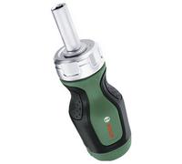 Bosch tournevis court à cliquet avec 6 embouts (compact et à couple élevé pour vissage et dévissage performants ; 6 embouts - PH2,SL5,TX25,HEX3/4/5 ; ergonomique ; porte-embout magnétique)