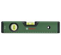 Bosch niveau à bulle 25 cm (précis avec 2 fioles fluorescentes pour lecture horizontale et verticale ; échelle métrique ; très précis ; corps en aluminium ; embouts softgrip ; rainure en V)