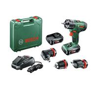 Bosch Home and Garden Coffret perceuse visseuse à percussion sans Fil Bosch - AdvancedImpact 18 QuickSnap (Livré avec 2 batteries 18V-1,5Ah, 3 mandrins et accessoires)