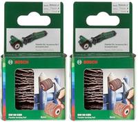 Bosch Home and Garden Cylindre abrasif - Accessoires pour PRR 250 ES (largeur 60, grain 80) Rouge (Lot de 2)