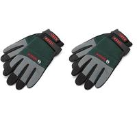 Bosch Home and Garden F016800292 Gants de jardinage taille L Vert/Noir/Gris (Lot de 2)