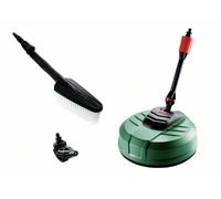 Bosch Kit de nettoyage Nettoyeur haute pression pour maison et voiture (avec nettoyeur de surfaces et patios, brosse de lavage et buse à 90 degrés, en emballage carton)