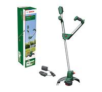 Bosch Home and Garden GrassCut Coupe-herbe sans fil universel 18 V-260 (1 batterie, système 18 V, diamètre de coupe : 26 cm, poignées réglables, emballage en carton)