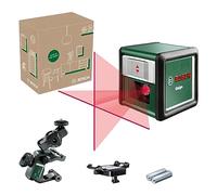 Bosch Home and Garden laser lignes Quigo avec pince universelle MM 2 (alignement facile et précis avec positionnement flexible de l’outil grâce à la pince, livré dans un carton)