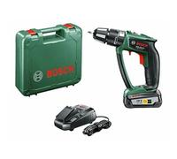 Bosch Home and Garden Perceuse-visseuse à percussion "Expert" sans fil PSB 18 LI-2 Ergonomic 1 batterie 18V 2,5 Ah, technologie Syneon 06039B0300 Vert