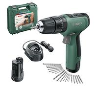 Bosch Home and Garden Perceuse visseuse à percussion sans fil - EasyImpact 1200 (Livrée avec 2 Batteries, 19 accessoires, Système 12 V, en Coffret de Transport)