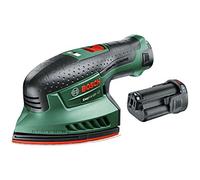 Bosch Home and Garden Ponceuse multi sans-fil Bosch - Easy Sander 12 (Livré avec: 2 batteries 12V 2,0Ah, 1 Chargeur; 3 feuilles abrasives)