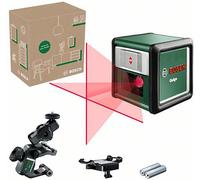 Bosch Laser de lignes Quigo avec pince universelle MM 2 – alignement facile et précis