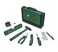 Bosch Home and Garden Set d’outils à main « Universal » 25 pièces Bosch (set polyvalent pour les travaux de bricolage et décoration ; cutter pliant ; pince universelle ; mètre ruban) - Amazon Edition