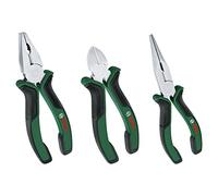 Bosch Home and Garden - Set de 3 pinces (universelle, à bec long, coupante diagonale endurantes ergonomiques)