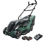 Bosch Home and Garden Tondeuse à Gazon sans Fil UniversalRotak 36-560 (36 Volt, 2X Batterie 2,0 Ah, Moteur Brushless, Largeur de Coupe: 36 cm, Superficies de pelouse Jusqu’à 560 m²)