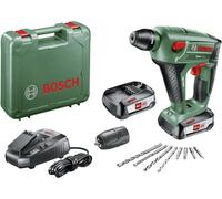 Bosch Home and Garden Uneo Maxx SDS-Quick-Marteau perforateur sans fil 18 V 2.5 Ah Li-Ion + 2 batteries, + mallette