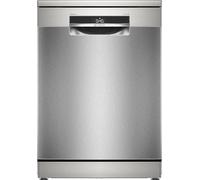 Bosch Home Connect SMS6ECI15E Série 6, Lave-Vaisselle Autonome, Zone Extra Propre : Nettoyage intensif pour la saleté tenace, Diagnostic à distance, Acier, 60 cm