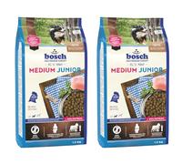 Bosch HPC Medium Junior - Aliments secs pour Chiots de Races Moyennes - 1 x 3 kg (Lot de 2)