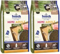 Bosch HPC Mini Adult - avec de la volaille fraîche et du Millet - Croquettes pour Chiens Adultes de Petites Races (jusqu'à 15 kg) - 3 kg (Lot de 2)