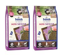 Bosch HPC Mini Senior | Aliments secs pour Chiens âgés de Petites Races (jusqu'à 15 kg) | 1 x 1 kg (Lot de 2)