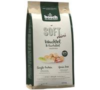 BOSCH Soft Mini Aliment sec avec caille et pommes de terre 2,5 kg + SIMPLY FROM NATURE Friandises de dressage avec de l'autruche 300 g