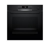 Bosch HRG532BB3 Série 4 Four encastrable avec support vapeur 60 x 60 cm, fonction Air Fry, 15 programmes automatiques, aide au nettoyage hydrolytique, air chaud 3D, contrôle tactile LED