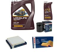 BOSCH Inspection Set 6L MANNOL LONGLIFE 504/507 5W-30 Pour Honda Civic X